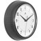 Infinity Instruments Retro Round Oyster Grey - 9.5in Retro Metal Wall Clock 10940OS - alternate 7